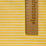 Coton fin tissé-teint rayé 6mm fond citron