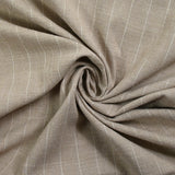 Polyviscose et lin rayé Maud fond beige