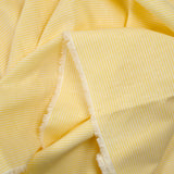 Coton tissé-teint rayé 2mm jaune