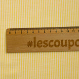 Coton tissé-teint rayé 2mm jaune