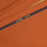 Tissu tailleur 100% laine Super 110's orange brûlé