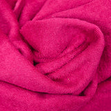 Tissu éponge bambou fuchsia vendu au mètre
