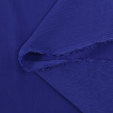 Mousseline crinkle bleu roi