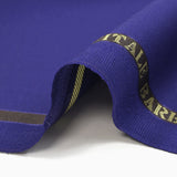 Tissu tailleur 100% laine Super 110's bleu saphir