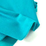 Tissu sweat minkee épais turquoise