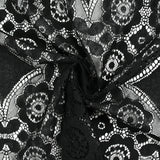 Dentelle polyester bohème noir