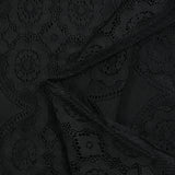 Dentelle polyester bohème noir