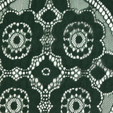 Dentelle polyester bohème vert forêt
