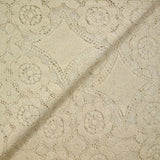 Dentelle polyester bohème sable