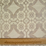 Dentelle polyester bohème sable