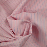 Coton tissée-teinte marine fond rose