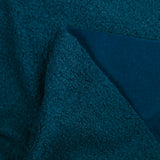 Lainage bouclette envers polaire bleu canard