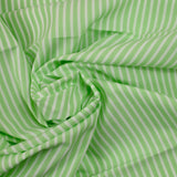 Popeline de coton tissée-teinte rayée 5mm grenouille