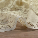 Dentelle polyester bohème sable