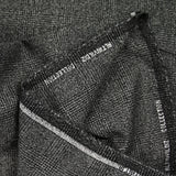 Tissu tailleur laine mélangée à carreaux gris chiné