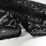 Dentelle polyester bohème noir