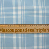 Coton tissé-teint à carreaux ciel