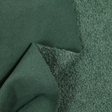 Lainage bouclette envers polaire eucalyptus