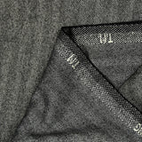 Tissu tailleur laine mélangée chevrons gris