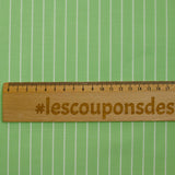Popeline de coton tissée-teinte rayée fond citron vert