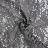 Dentelle festonnée Judith gris argent