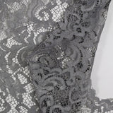 Dentelle festonnée Judith gris argent