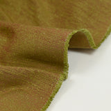 Doupion de soie et coton vert et bordeaux