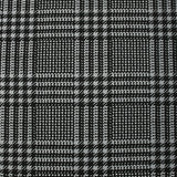 Maille Milano imprimée prince-de-galles gris fond noir