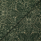 Viscose imprimée forêt baroque fond kaki