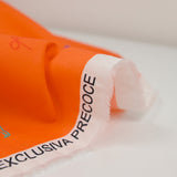 Coton imprimé sport fond orange