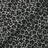 Jacquard de laine mélangée animal sauvage noir et blanc