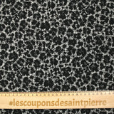 Jacquard de laine mélangée animal sauvage noir et blanc