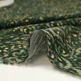 Viscose imprimée forêt baroque fond kaki