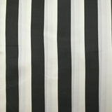 Doublure twill de viscose rayé noir et blanc cassé