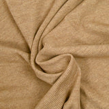 Maille de laine côtelée camel