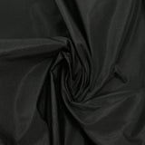 Taffetas de soie et polyester noir