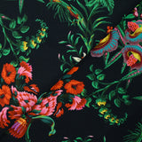 Jersey de viscose imprimé Beverly Hills fond bleu nuit