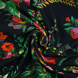 Jersey de viscose imprimé Beverly Hills fond bleu nuit