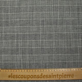 Polyviscose tissée-teinte prince-de-galles noir et blanc