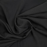 Crêpe fin polyester noir