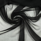 Mousseline crinkle bleu nuit