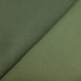 Tissu sweat minkee épais kaki