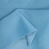 Tissu sweat minkee épais bleu jeans