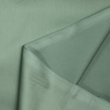 Sage satin cotton poplin