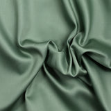 Sage satin cotton poplin