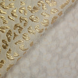 Brocart lurex lin et coton léopard doré
