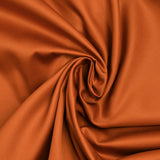 Poplina de algodón de color naranja ardido