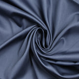 Popeline de coton satinée bleu jeans