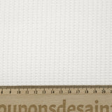 100% white honeycomb cotton jersey