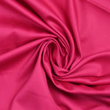 Popeline de coton satinée fuchsia